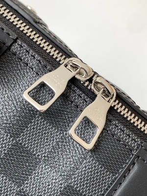 Markalı Erkek LV Keepall BandoulièRe 25 Checkerboard Messenger Çanta