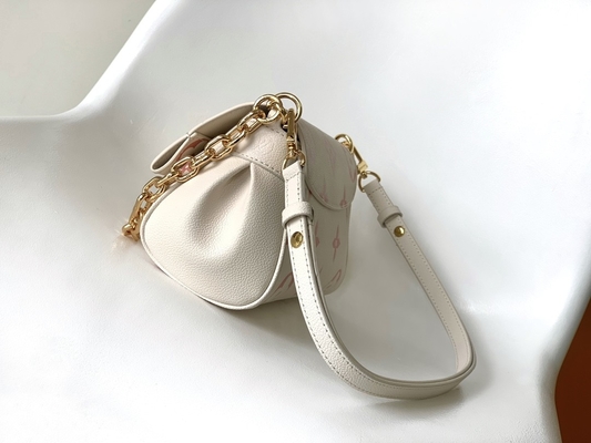 Favori Creme Mini Sling Çanta Markalı LV Rose Trianon İki Monogram Empreinte Deri