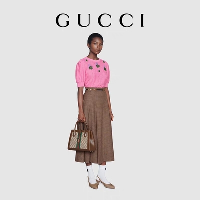 Altın Tonlu Donanım ile İkonik GUCCI Çantası Jackie 1961 Orta Tote