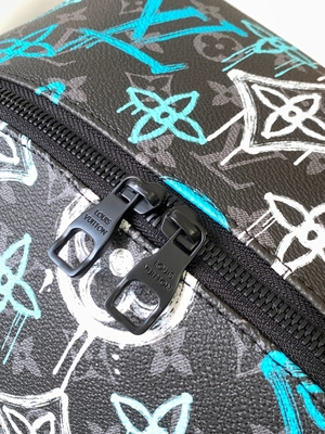 Çok Renkli Discovery Tasarımcı Marka Sırt Çantası LV Graffiti Çanta Yeşil