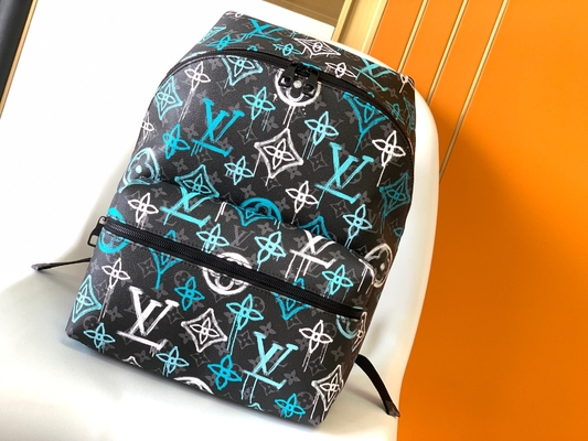 Çok Renkli Discovery Tasarımcı Marka Sırt Çantası LV Graffiti Çanta Yeşil