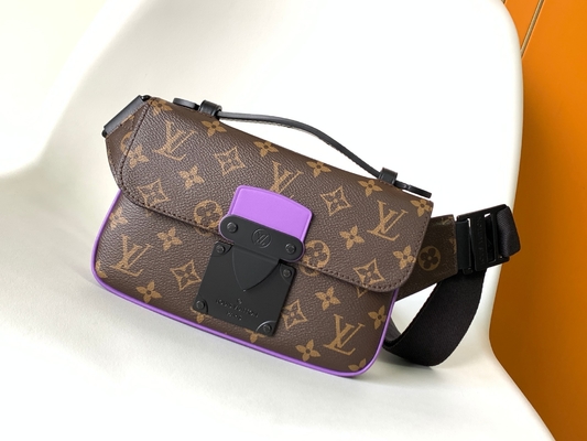 Charm S Lock Louis Vuitton Monogram Macassar Namlu Kılıfı Çanta Messenger