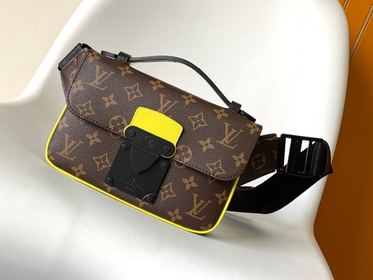 Charm S Lock Louis Vuitton Monogram Macassar Namlu Kılıfı Çanta Messenger