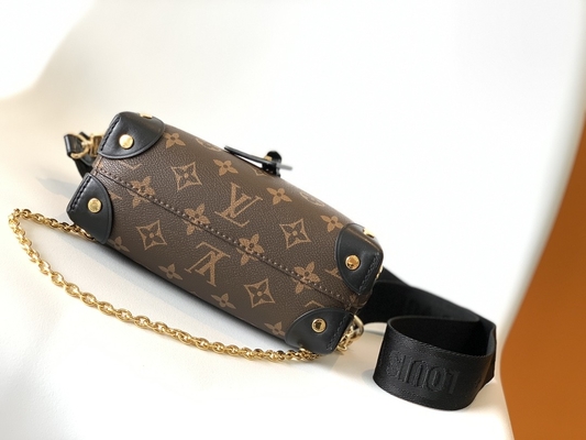 Louis Vuitton Özel Marka Çantalar Petite Malle Souple Empreinte Monogram Kahverengi Siyah