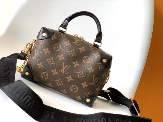 Louis Vuitton Özel Marka Çantalar Petite Malle Souple Empreinte Monogram Kahverengi Siyah