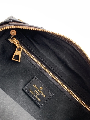 Louis Vuitton Özel Marka Çantalar Petite Malle Souple Empreinte Monogram Kahverengi Siyah