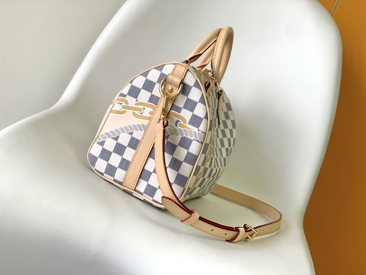Kuşe Kanvas Speedy Louis Vuitton Damier Azur 25 M46390