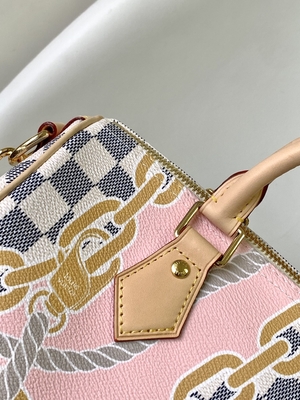 Kuşe Kanvas Speedy Louis Vuitton Damier Azur 25 M46390
