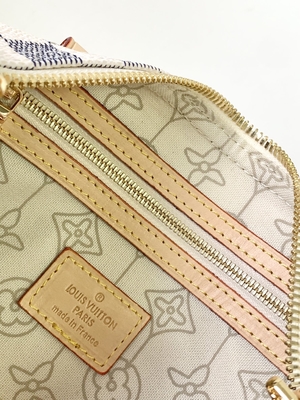 Kuşe Kanvas Speedy Louis Vuitton Damier Azur 25 M46390