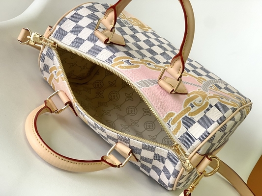 Kuşe Kanvas Speedy Louis Vuitton Damier Azur 25 M46390