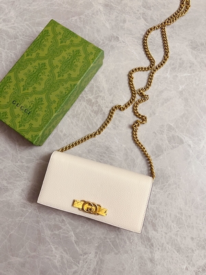 Açık Pembe Deri Mini Tasarımcı Cüzdanlar Gucci Python Zinciri Üzerinde Cüzdan WOC Kilitli G ile