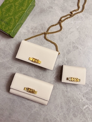 Açık Pembe Deri Mini Tasarımcı Cüzdanlar Gucci Python Zinciri Üzerinde Cüzdan WOC Kilitli G ile
