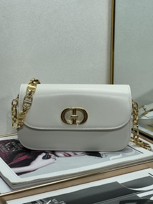 Bayanlar Dior Micro Montaigne 30 Çanta Beyaz Deri Özel