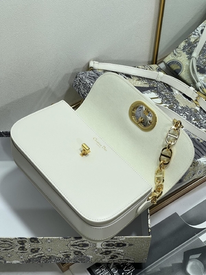 Bayanlar Dior Micro Montaigne 30 Çanta Beyaz Deri Özel