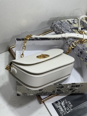 Bayanlar Dior Micro Montaigne 30 Çanta Beyaz Deri Özel