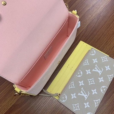 Beyaz Pochette Felicie LV Çanta Bahar In The City Monogram Empreinte