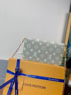Beyaz Pochette Felicie LV Çanta Bahar In The City Monogram Empreinte