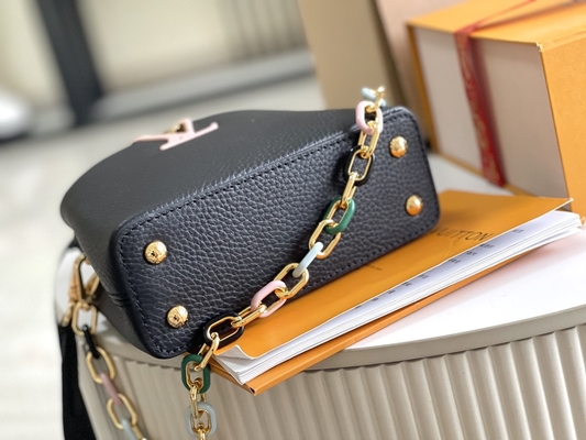 Keçi Derisi Astarlı Preloved Markalı Çanta Louis Vuitton Capucines Mini