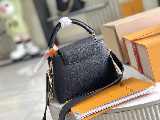 Keçi Derisi Astarlı Preloved Markalı Çanta Louis Vuitton Capucines Mini