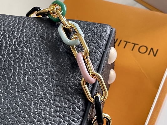 Keçi Derisi Astarlı Preloved Markalı Çanta Louis Vuitton Capucines Mini