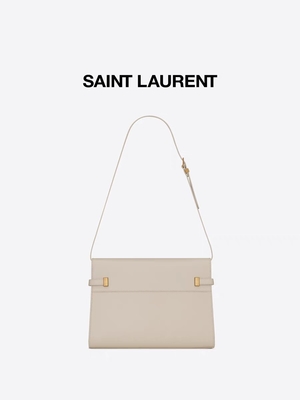 ODM Mini Tek Omuz Çantası Markalı Saint Laurent Çanta Bej