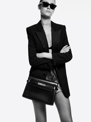 ODM Mini Tek Omuz Çantası Markalı Saint Laurent Çanta Bej