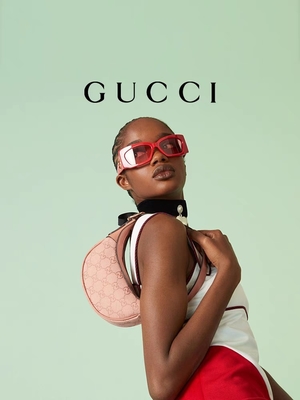 Tasarımcı Markalı Omuz Çantası Gucci Ophidia Küçük Pembe GG Kanvas Pamuk Keten Astar