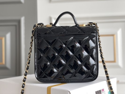Chanel 22 Mini Tasarımcı Çantalar Damla Kapaklı Siyah Büyü Altın Zincir