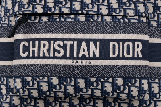 Tasarımcı Küçük Diortravel Sırt Çantası Mavi Dior Oblique Jacquard