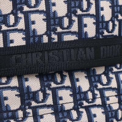 Tasarımcı Küçük Diortravel Sırt Çantası Mavi Dior Oblique Jacquard