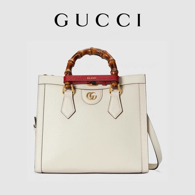 Beyaz Parlak Özel Markalı Çantalar Gucci Princess Diana El Çantası