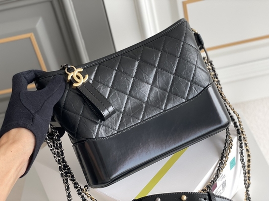İkinci El Chanel Gabrielle Omuz Çantası Hobo Çanta Dana Derisi