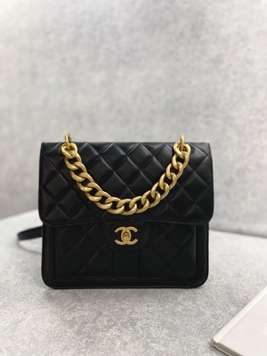 2023 SS Chanel Woc Fermuarlı Debriyaj çanta Gündelik Sokak Stili