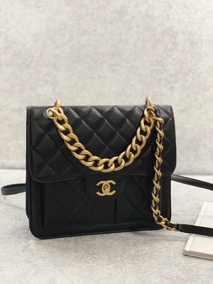 2023 SS Chanel Woc Fermuarlı Debriyaj çanta Gündelik Sokak Stili