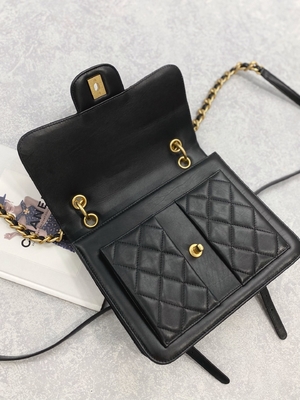 2023 SS Chanel Woc Fermuarlı Debriyaj çanta Gündelik Sokak Stili