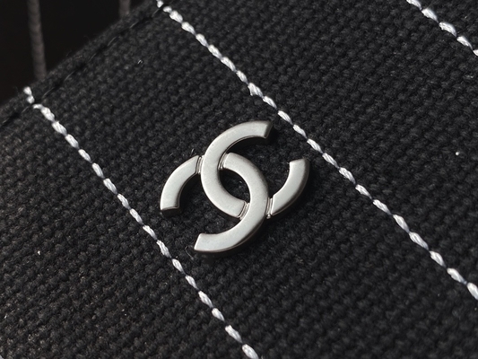 Büyük Özel Markalı Çantalar Pamuk Dana Derisi Chanel 2.55 El Çantası Metalsiyah Ve Beyaz