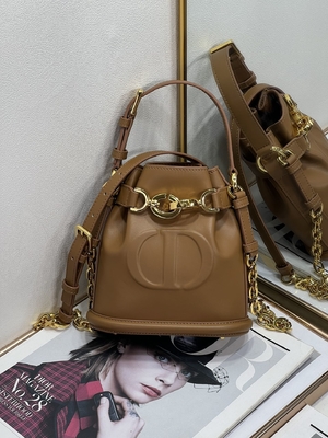 Kabartmalı C'est Dior Çanta Altın Eyer CD Christian Dior Spor Çanta Dana Derisi