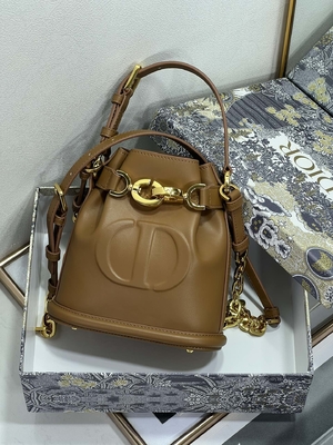 Kabartmalı C'est Dior Çanta Altın Eyer CD Christian Dior Spor Çanta Dana Derisi
