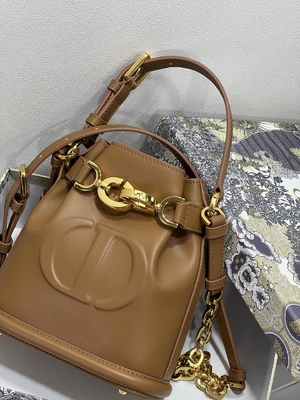 Kabartmalı C'est Dior Çanta Altın Eyer CD Christian Dior Spor Çanta Dana Derisi