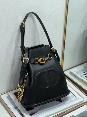 Kabartmalı C'est Dior Çanta Altın Eyer CD Christian Dior Spor Çanta Dana Derisi