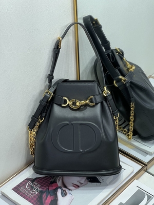 Kabartmalı C'est Dior Çanta Altın Eyer CD Christian Dior Spor Çanta Dana Derisi
