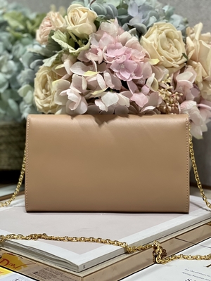 Sütlü Çay Rengi Mini Tek Omuz Çantası Gucci Soho Markalı Zincir Omuz Çantası