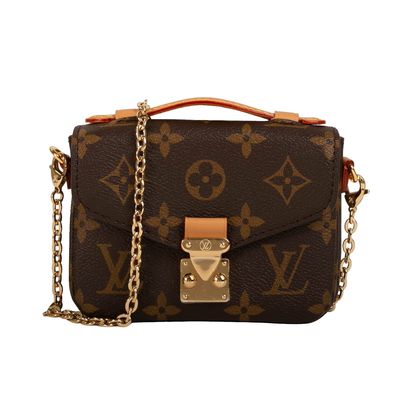 Mini Tasarımcı Monogram Çanta Mikro Metis LV Çapraz Askılı Çanta Kahverengi
